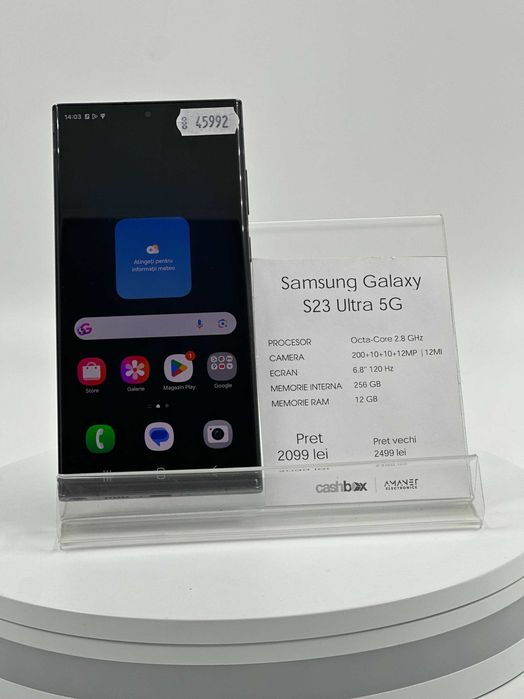 Samsung Galaxy S23 Ultra 256GB Garantie 24 Luni CashBox