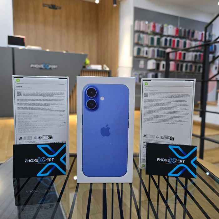 Nou iPhone 16 128GB Ultramarine - cu Factura