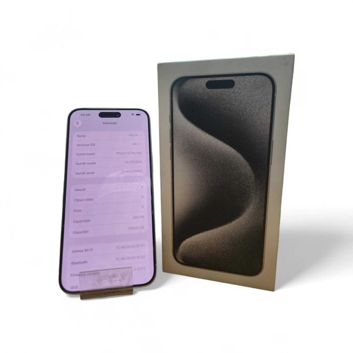 Iphone 15 Pro Max 256Gb Natural / Amanet Cashbook Bucuresti Unirii
