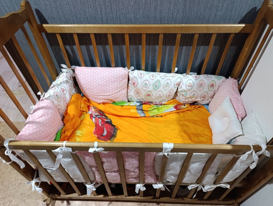 Кроватка + бортики подушки