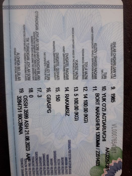 Зил сотилади нархи 12000$ ками юк