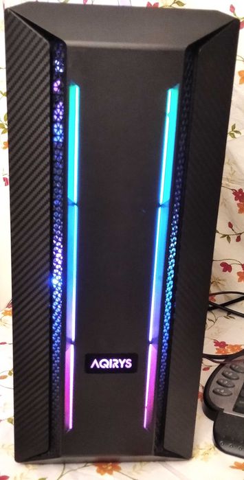 PC Gaming I7 6700k, RX 580/GTX 1080, 16GB, SSD NVMe,Aqirys aRGB-Sticla