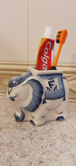 Для чая. Слон. Фаянс. Гжель.