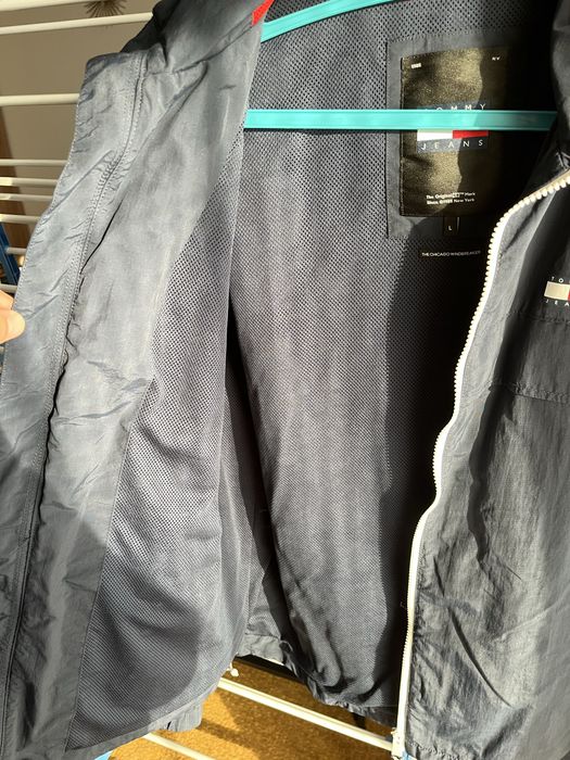 Jacketa geaca subtire Tommy Jeans bleumarin