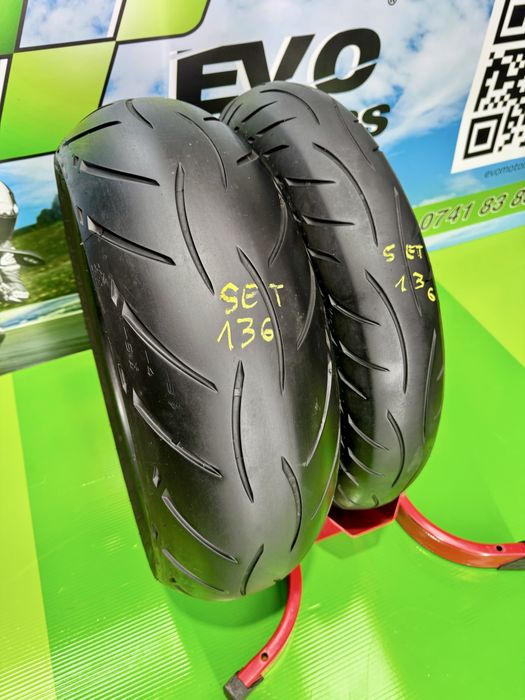 Set Anvelope Moto 120 70 17 si 190 50 17 Metzeler M5RR Cauciuc Set136