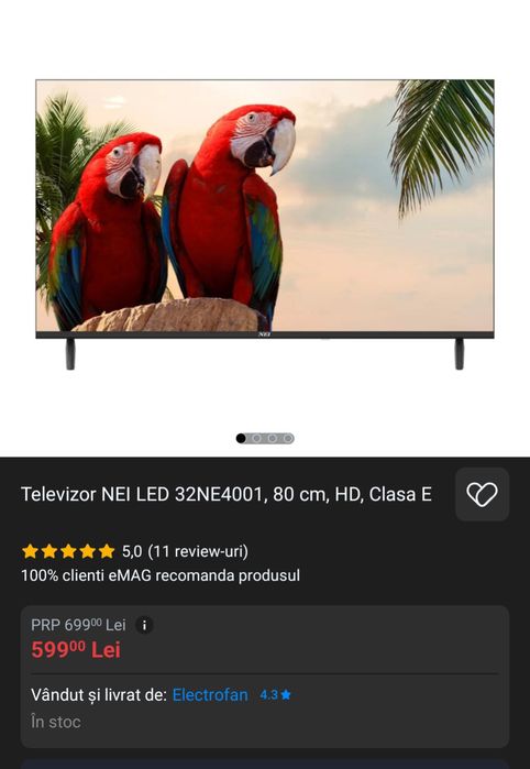 Televizor LED NEI 32NE4001 (32 inch) | NOU