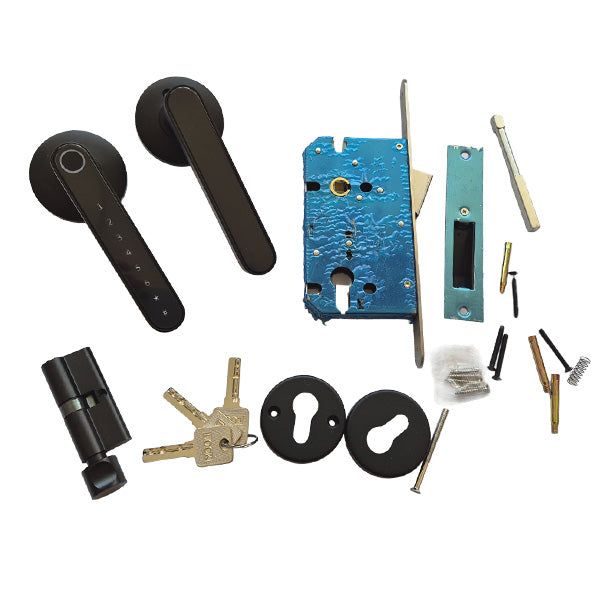 Смарт ел. брава -5 в 1 + Магнитна брава и патрон с 3 ключа /SB009/