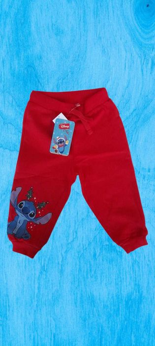 Pantaloni 100% bumbac cu licenta Disney, personaj Stitch