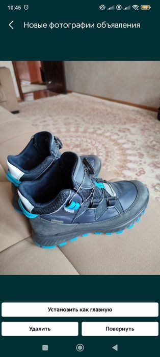 Bolalar uchun poyabzal Чешки Кроссовки Ботинки бу зимние Ecco 31 разме