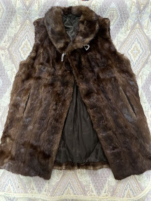 Норковая безрукавка