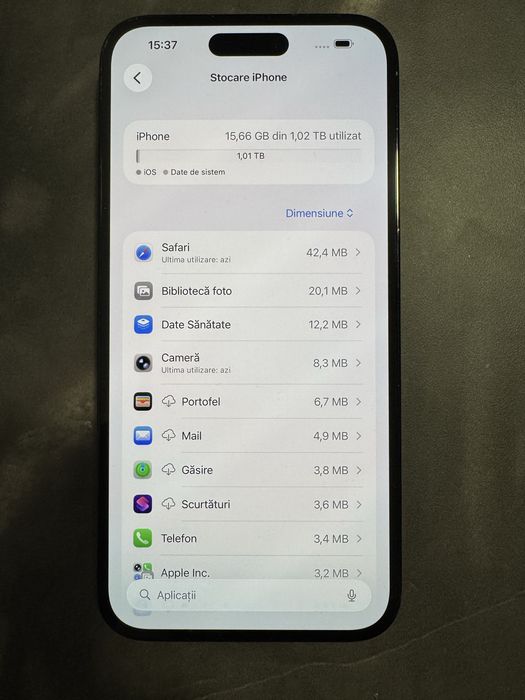 iPhone 14 Pro Max 1TB  stocare
