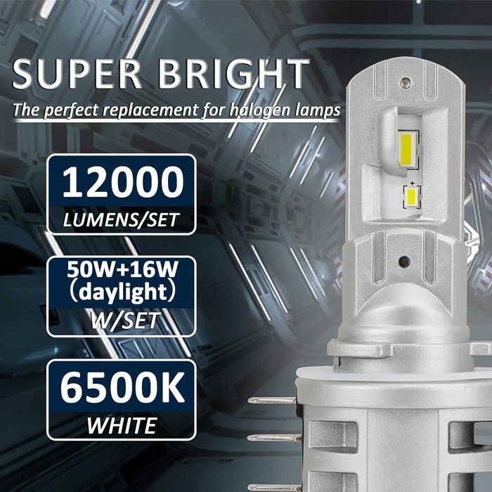 Lumini de zi H15 LED - DRL-D-Lumina 50W +16W lumina de zi-CANBUS 100w