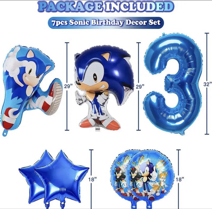 Шары, новые, на 4года - sonic