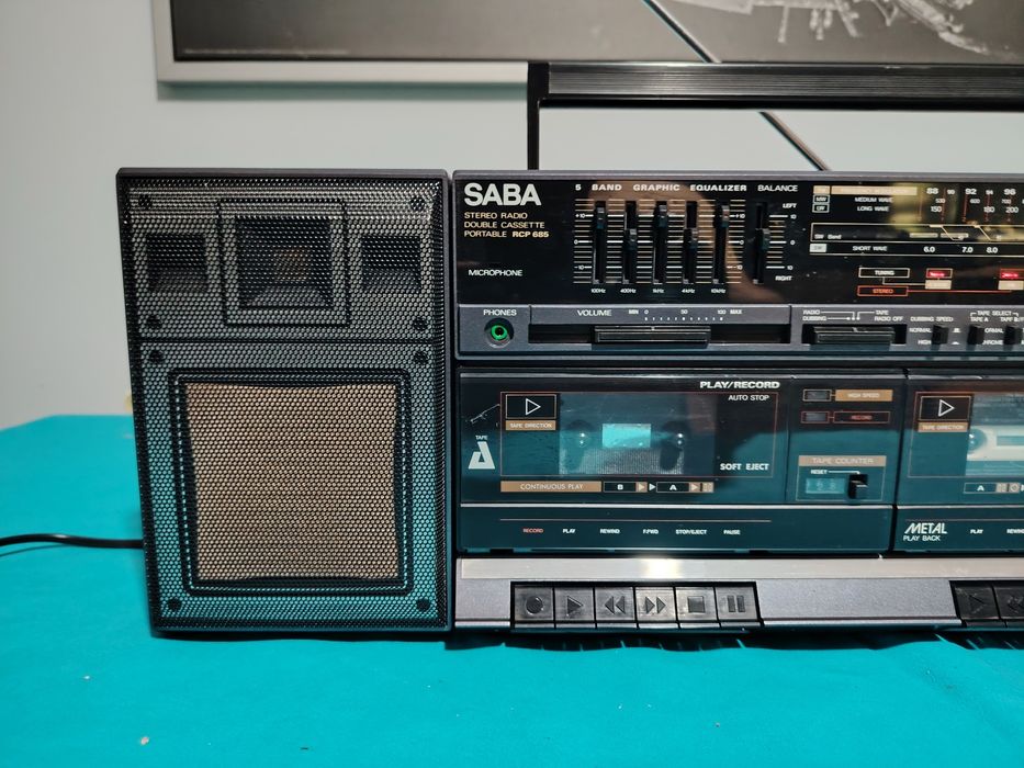 SABA RCP 685  Stereo radio casetofon dublu portabil