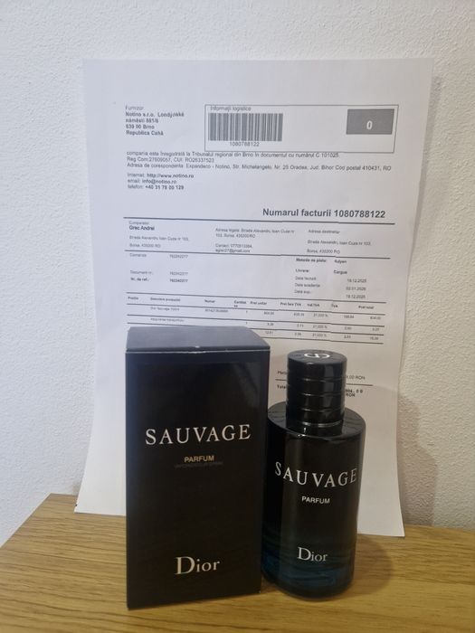 Dior Sauvage 100ml NOU