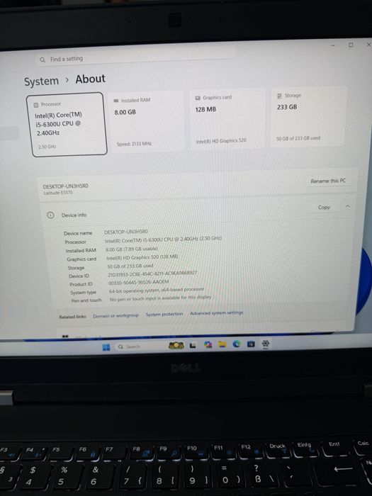 Dell latitude E5570 cu procesor i5 -6300u