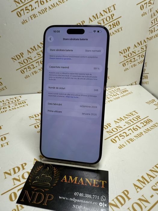 NDP Amanet Braila Iphone 16 Pro Max (54962)
