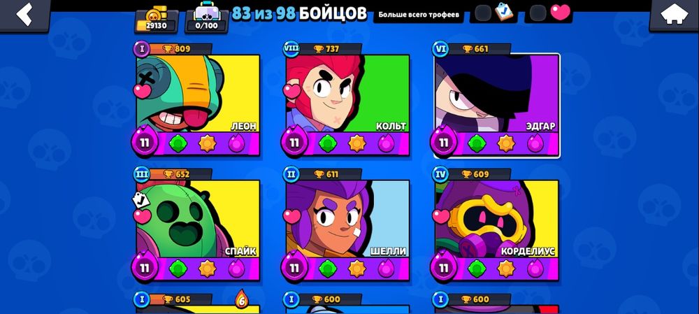 Продам аккаунт Бравл Старс