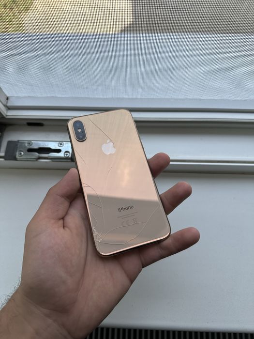 iPhone XS Gold 64GB Sticla Spate Sparta