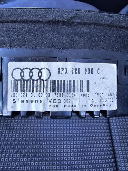 Ceas de bord Audi A3 8P0920900c 2003 - benzina
