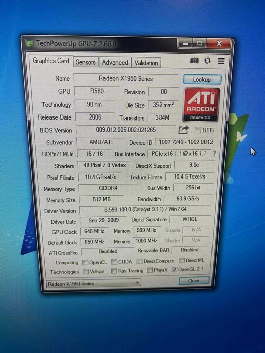 Placa video ATI RARA pentru Colectie