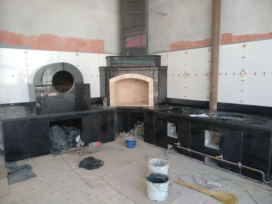 Letniy kuxnya.Qozon ochoq