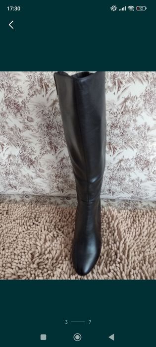 Сапоги кожаные осень -весна Р.39