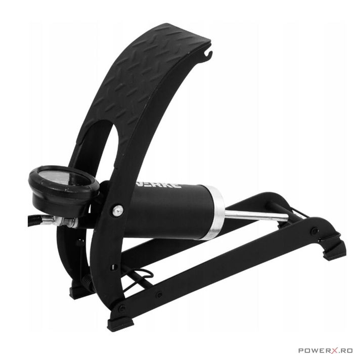 Pompa de picior cu piston dublu si manometru pentru umflat, presiune 7