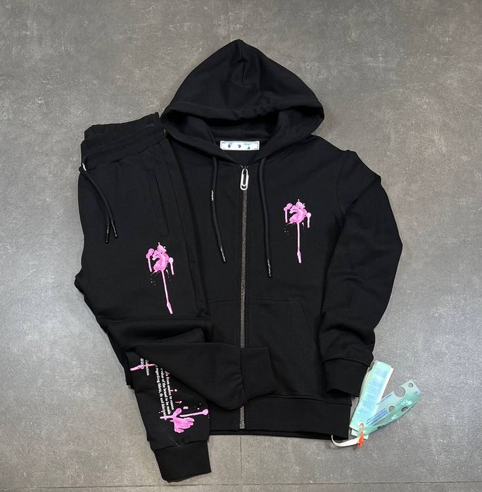 Treninguri Off White Bumbac Premium Calitate Superioara Noile Colectii