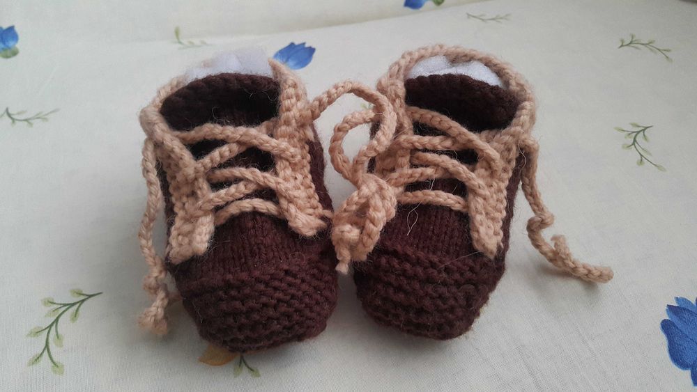 Пинетки, вязаные 12-13см