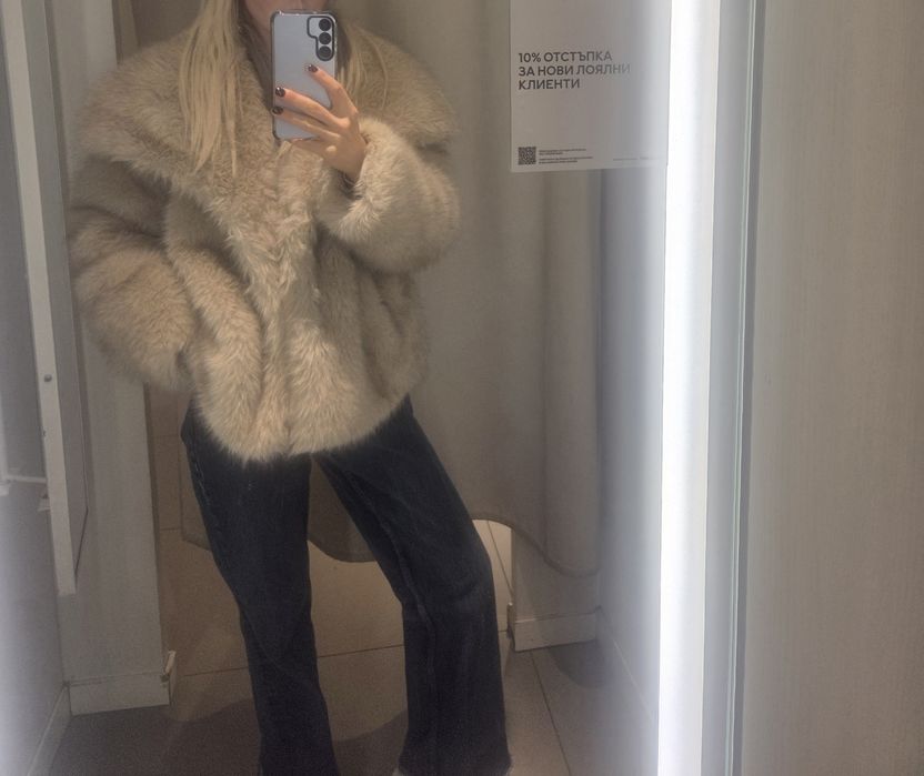 Strafivarius нова колекция палто изкуствен косъм