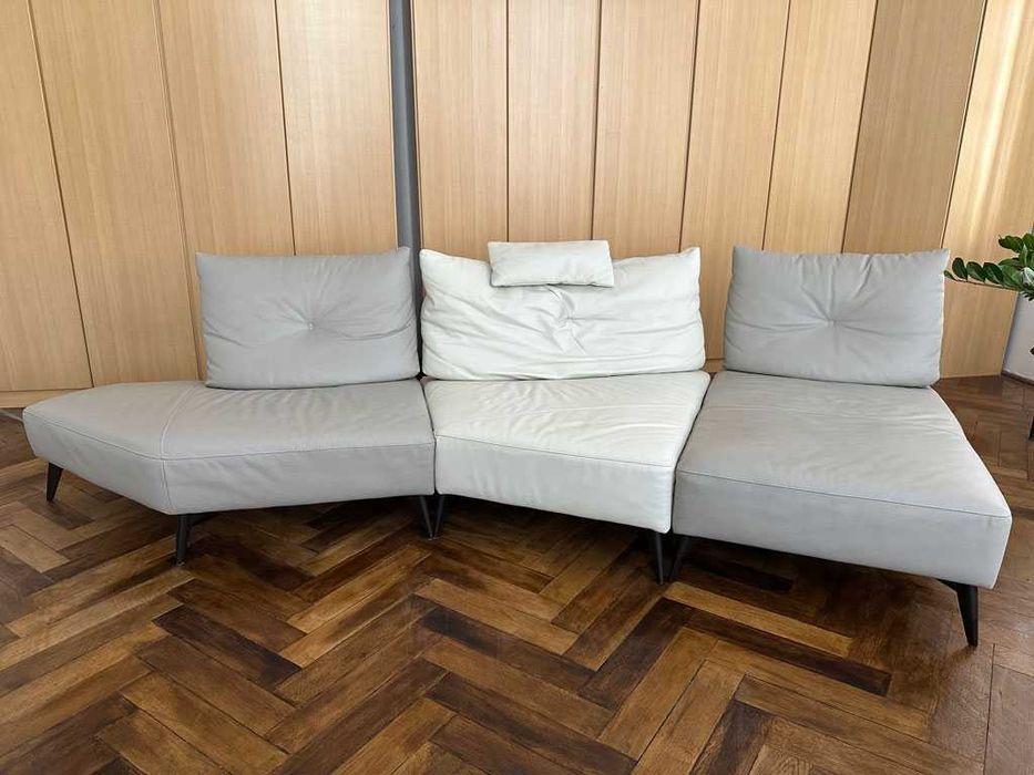 Canapea modulara din piele naturala  -Calia Italia Prive-
