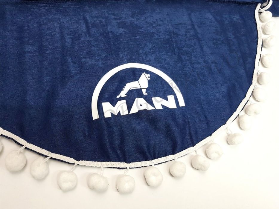 Комплект декоративни пердета с топчета МАН/MAN камиони