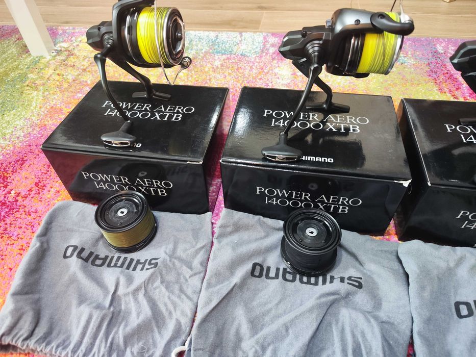 Vand 4 mulinete Shimano Power Aero 14000XTB