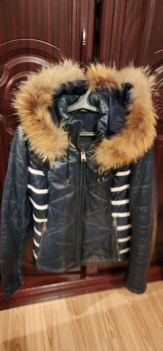 Куртка зимняя L 48 рр натуральная кожа состояние отличное