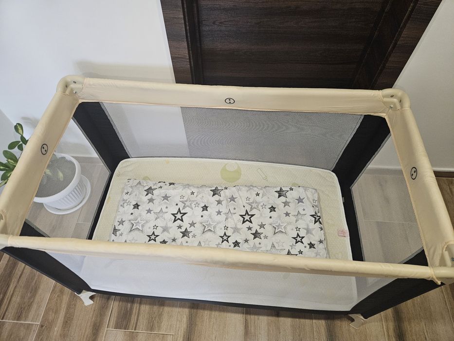 Детска сгъваема кошара Moni - Solo, бежова