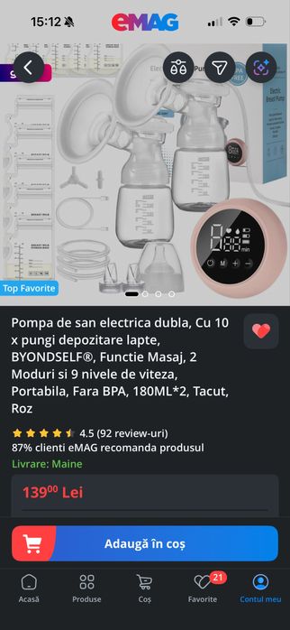 Pompa de san electrica BYONDSELF