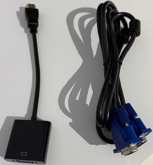 Cablu VGA 1.5m + Adaptor Convertor HDMI 21cm