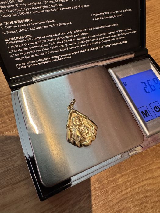 Златна висулка “Богородица” - 2.69гр. - 14К