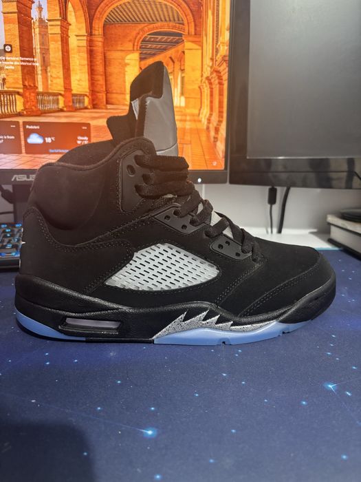 Vand jordan 5 black silver gray tongue marimea 42