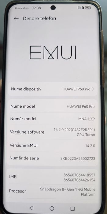 Vand HUAWEI P60 PRO, stare 10/10