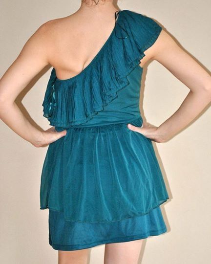 НАМАЛЕНА!!! Секси тюркоазена рокля-нова