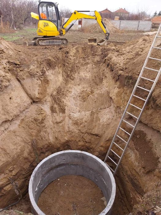 Септични ями..Услуги с бобкат .багер и самосвал, изкопаване на септичн