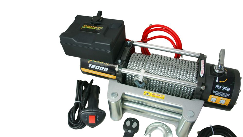 Лебедка KangarooWinch 12000lb за пътна помощ джип платформа