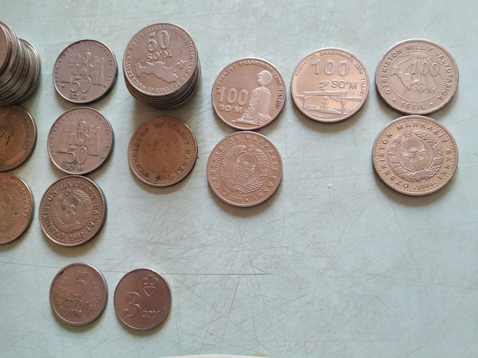 Продаю купюры США, Узбекистана, монеты СССР, Узбекистана и монеты