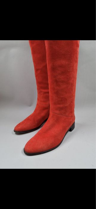 Сапоги замшевые крутые