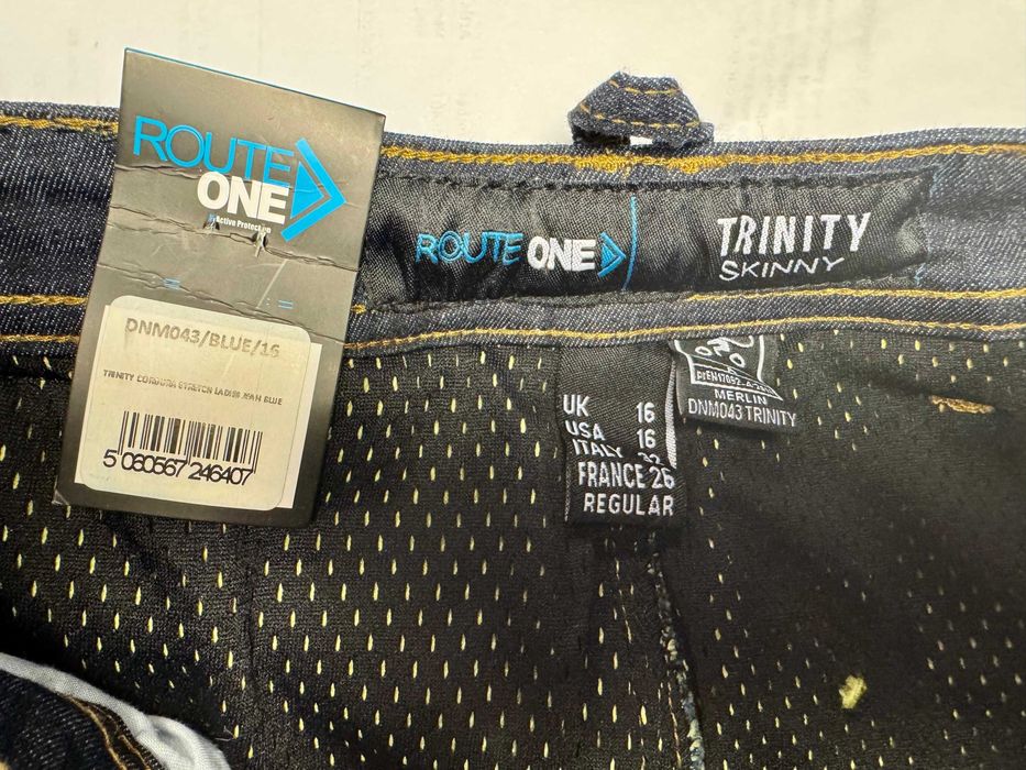 Jeans moto de dama Merlin Trinity Stretch, marimea US16