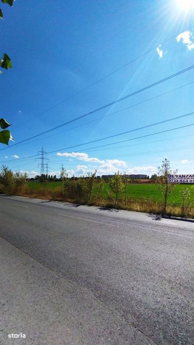 Terenuri intravilane 4550 MP, deschidere la stradă 32 m