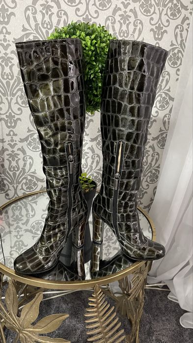 Cizme imitatie piele