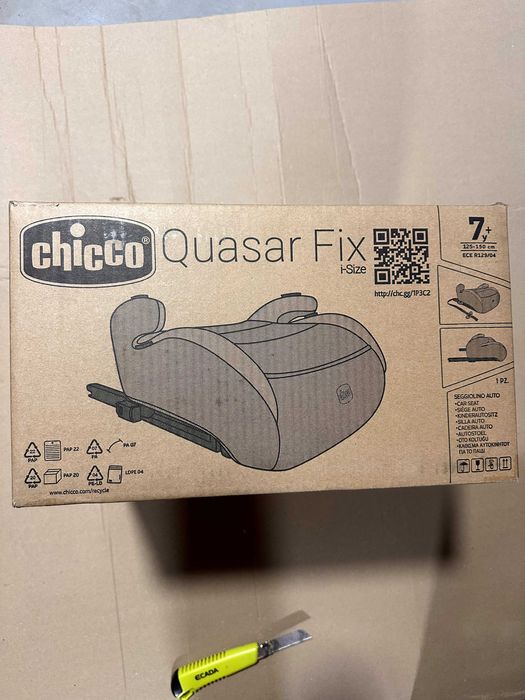 Scaun auto Chicco Quasar Fix i-size negru Nou Sigilat